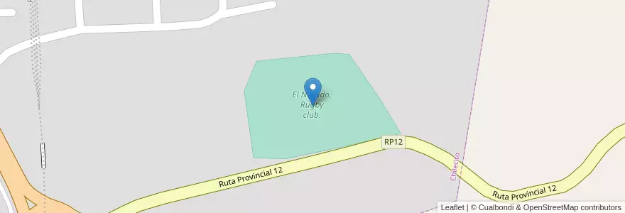 Mapa de ubicacion de El Nevado, Rugby club. en Arjantin, La Rioja, Departamento Chilecito, Chilecito.