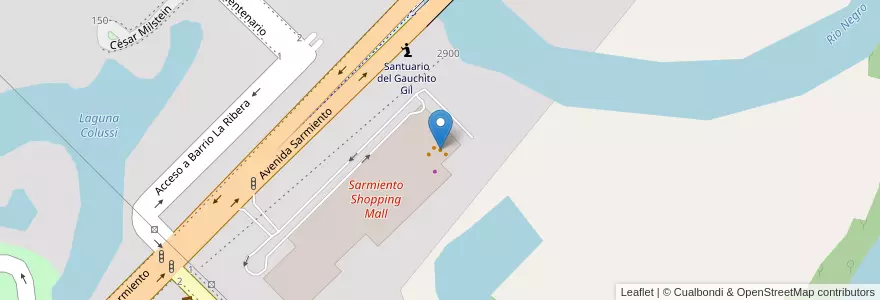 Mapa de ubicacion de El Noble en الأرجنتين, Chaco, Departamento San Fernando, Resistencia, Resistencia.