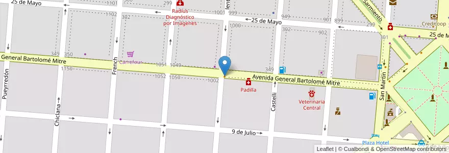 Mapa de ubicacion de El noble repulgue en アルゼンチン, ブエノスアイレス州, Partido De Campana.