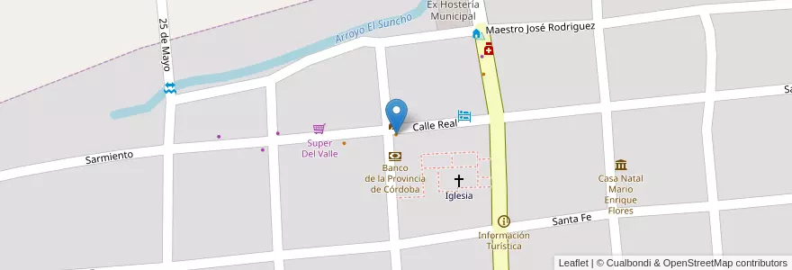 Mapa de ubicacion de El Nono en Argentinië, Córdoba, Departamento Tulumba, Pedanía Parroquia, Municipio De Villa Tulumba, Villa Tulumba.