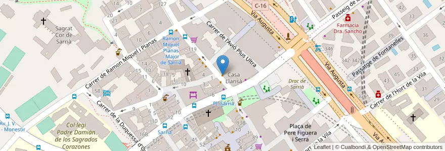 Mapa de ubicacion de El Nou en Испания, Каталония, Барселона, Барселонес, Барселона.