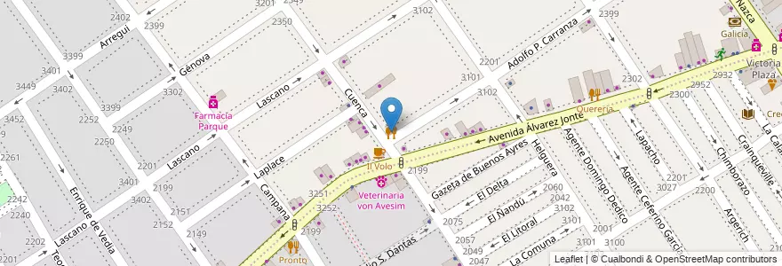 Mapa de ubicacion de El Nueva Vencedor, Villa del Parque en Argentina, Autonomous City Of Buenos Aires, Autonomous City Of Buenos Aires, Comuna 11.