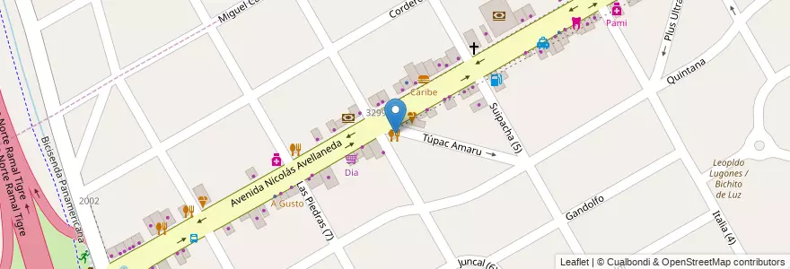 Mapa de ubicacion de El Nuevo Parador en Arjantin, Buenos Aires, Partido De San Fernando, Victoria.