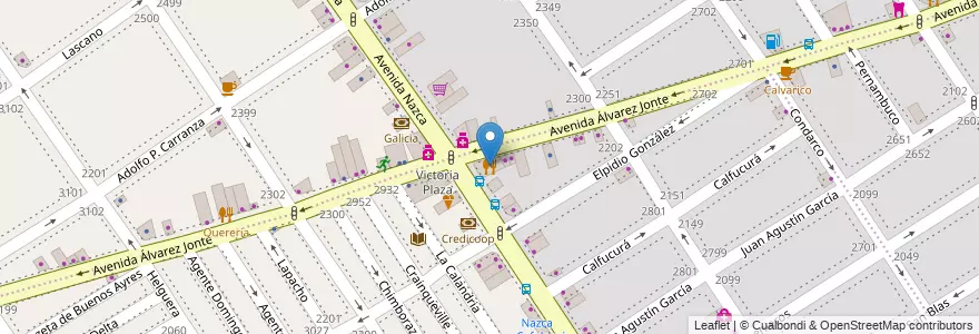 Mapa de ubicacion de El Ombu, Villa Santa Rita en آرژانتین, Ciudad Autónoma De Buenos Aires, Buenos Aires, Comuna 11.