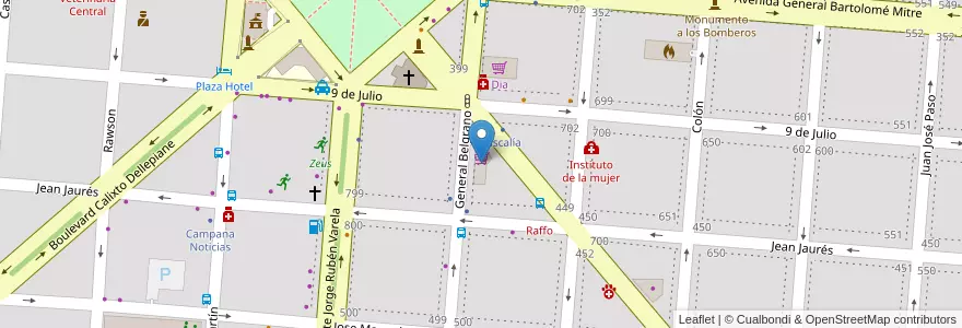 Mapa de ubicacion de El Oriente en Arjantin, Buenos Aires, Partido De Campana.
