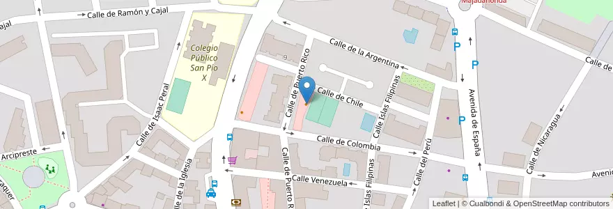 Mapa de ubicacion de El otro lado en إسبانيا, منطقة مدريد, منطقة مدريد, Área Metropolitana De Madrid Y Corredor Del Henares, Majadahonda.