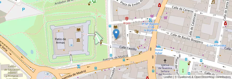 Mapa de ubicacion de El Palacio en إسبانيا, أرغون, سرقسطة, Zaragoza, سرقسطة.
