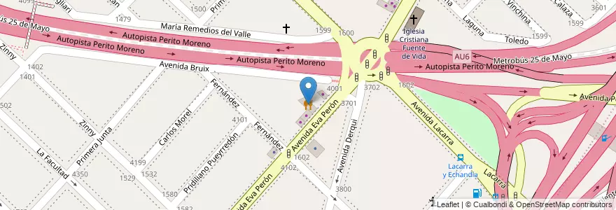 Mapa de ubicacion de El Palacio del Pollo, Parque Avellaneda en アルゼンチン, Ciudad Autónoma De Buenos Aires, Comuna 9, ブエノスアイレス.