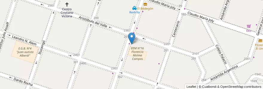 Mapa de ubicacion de El Palacio del Pollo en Argentina, Buenos Aires, Partido De Moreno, Moreno.