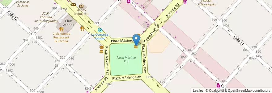 Mapa de ubicacion de El Pancho Crazy, Casco Urbano en آرژانتین, استان بوئنوس آیرس, Partido De La Plata, La Plata.