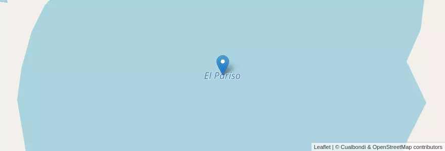 Mapa de ubicacion de El Paríso en 阿根廷, 布宜诺斯艾利斯省, Partido De Laprida.