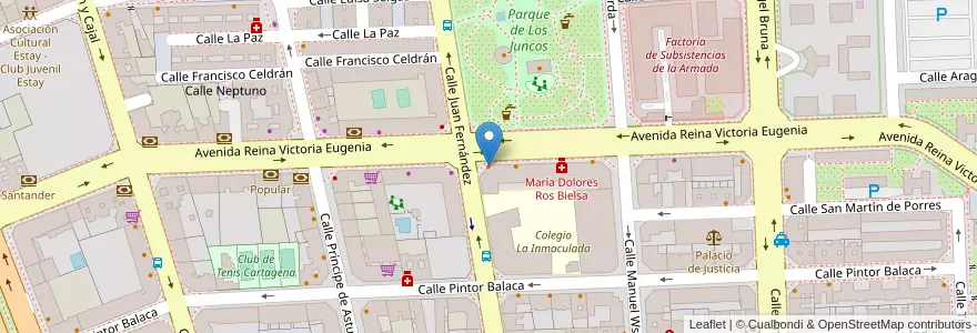 Mapa de ubicacion de El Parque en Spanje, Murcia, Murcia, Campo De Cartagena Y Mar Menor, Cartagena.