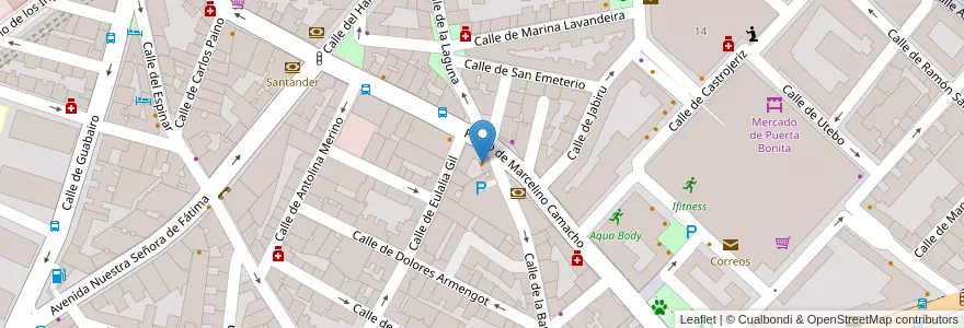 Mapa de ubicacion de El Paseo en Испания, Мадрид, Мадрид, Área Metropolitana De Madrid Y Corredor Del Henares, Мадрид.