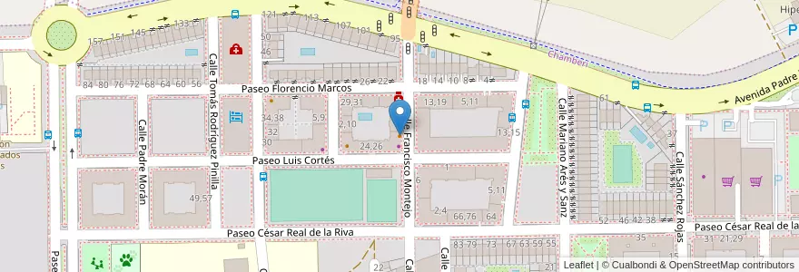 Mapa de ubicacion de El Paso en Spagna, Castilla Y León, Salamanca, Campo De Salamanca, Salamanca.