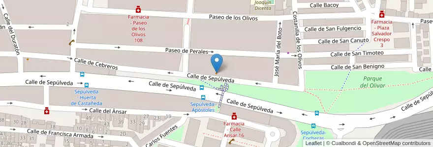 Mapa de ubicacion de El Pastor II en スペイン, マドリード州, Comunidad De Madrid, Área Metropolitana De Madrid Y Corredor Del Henares, Madrid.