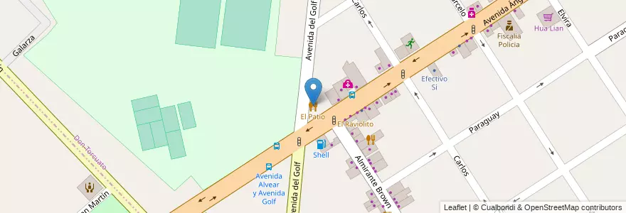 Mapa de ubicacion de El Patio en الأرجنتين, بوينس آيرس, Don Torcuato.