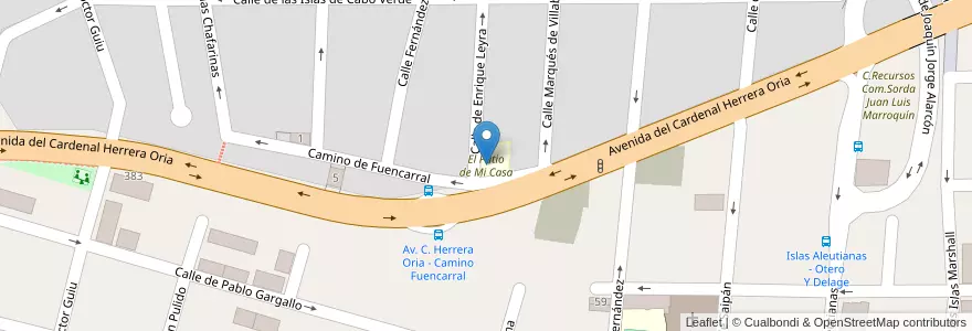 Mapa de ubicacion de El Patio de Mi Casa en Испания, Мадрид, Мадрид, Área Metropolitana De Madrid Y Corredor Del Henares, Мадрид.