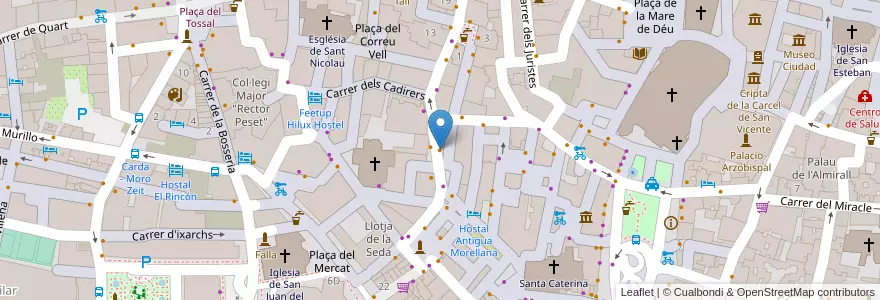 Mapa de ubicacion de El patio de pepa en スペイン, バレンシア州, València / Valencia, Comarca De València, València.