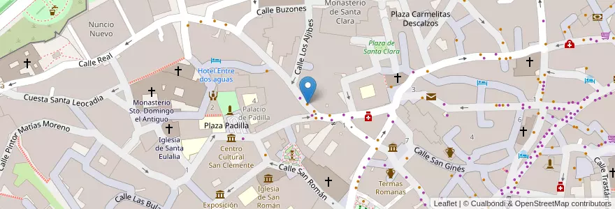 Mapa de ubicacion de El Pellejito Bar en İspanya, Castilla-La Mancha, Toledo, Toledo, Toledo.
