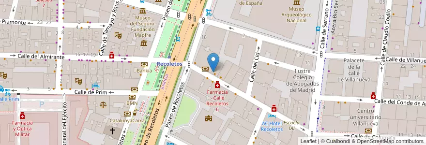 Mapa de ubicacion de El Pelotari en España, Comunidad De Madrid, Comunidad De Madrid, Área Metropolitana De Madrid Y Corredor Del Henares, Madrid.