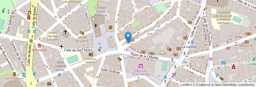 Mapa de ubicacion de El Perrito Olé pizzas en إسبانيا, منطقة مدريد, منطقة مدريد, Área Metropolitana De Madrid Y Corredor Del Henares, مدريد.