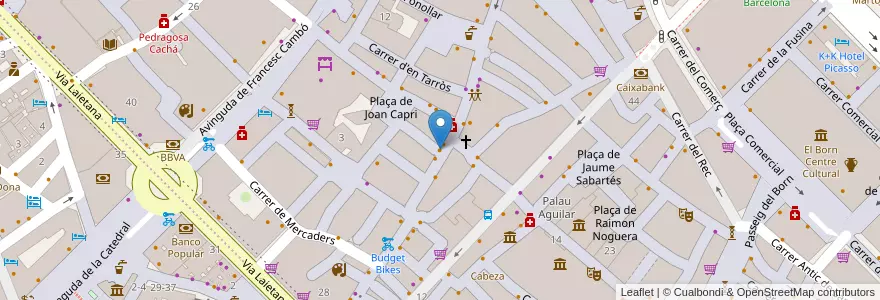 Mapa de ubicacion de El petit racó en 西班牙, Catalunya, Barcelona, Barcelonès, Barcelona.