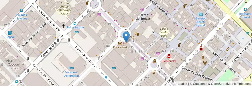 Mapa de ubicacion de El Pibe en スペイン, カタルーニャ州, Barcelona, バルサルネス, Barcelona.