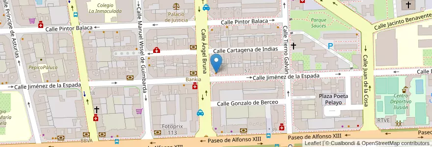 Mapa de ubicacion de El Pincho de Castilla en Spanje, Murcia, Murcia, Campo De Cartagena Y Mar Menor, Cartagena.