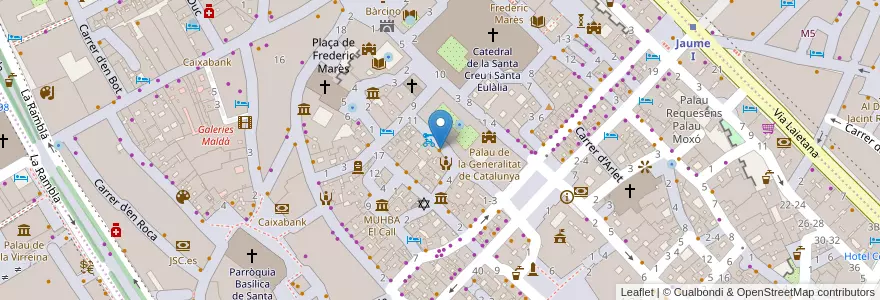 Mapa de ubicacion de El Pintor en İspanya, Catalunya, Barcelona, Barcelonès, Barcelona.