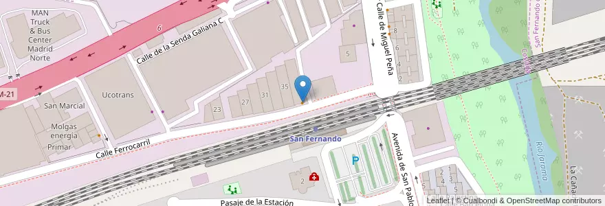 Mapa de ubicacion de El Plato de Oro en إسبانيا, منطقة مدريد, منطقة مدريد, Área Metropolitana De Madrid Y Corredor Del Henares, San Fernando De Henares, Coslada.
