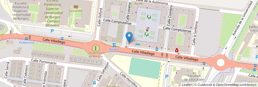 Mapa de ubicacion de El Plaza en Spanien, Kastilien Und León, Burgos, Alfoz De Burgos, Burgos.