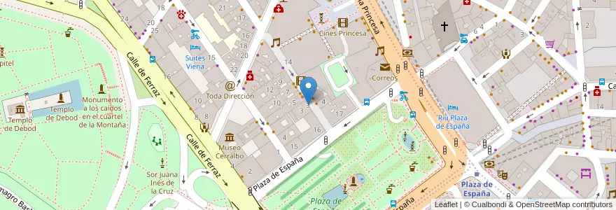 Mapa de ubicacion de El Plaza Jazz Club en إسبانيا, منطقة مدريد, منطقة مدريد, Área Metropolitana De Madrid Y Corredor Del Henares, مدريد.