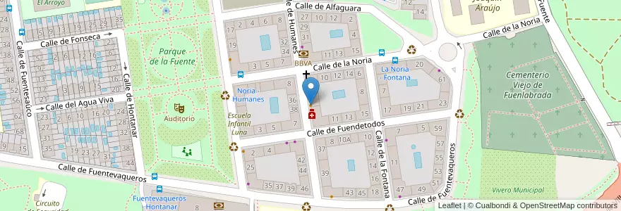 Mapa de ubicacion de El Pollito Dorado en Spain, Community Of Madrid, Community Of Madrid, Área Metropolitana De Madrid Y Corredor Del Henares, Fuenlabrada.