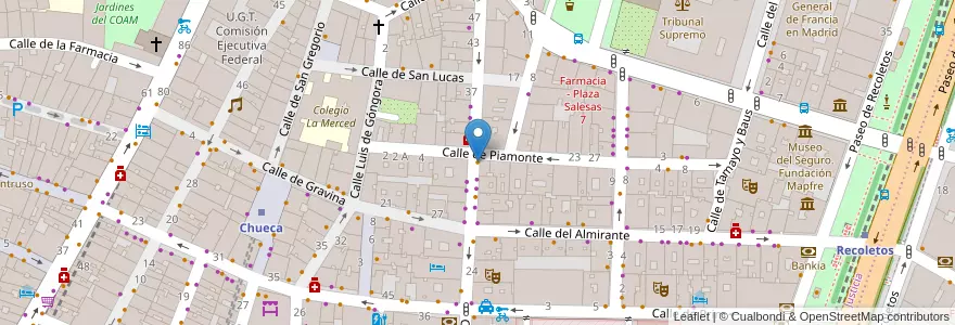 Mapa de ubicacion de El Pollo Gamberro en Spanje, Comunidad De Madrid, Comunidad De Madrid, Área Metropolitana De Madrid Y Corredor Del Henares, Madrid.