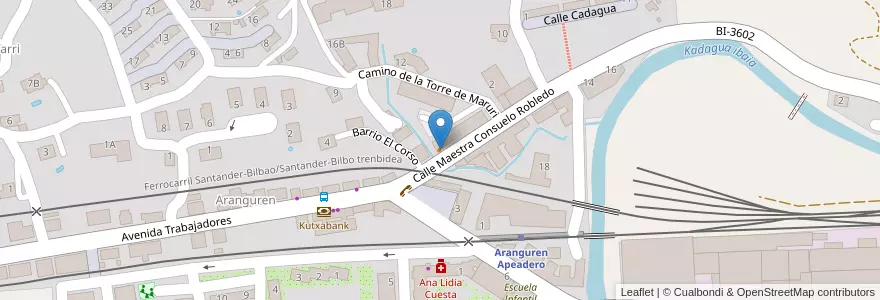Mapa de ubicacion de El Porrón en スペイン, バスク州, Bizkaia, Enkarterri, Zalla.