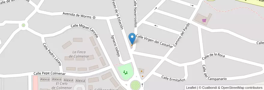 Mapa de ubicacion de El Portachuelo en Испания, Мадрид, Мадрид, Cuenca Alta Del Manzanares, Colmenar Viejo.