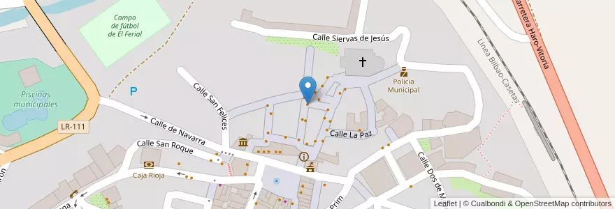 Mapa de ubicacion de El Portillo en Испания, Риоха, Риоха, Haro.