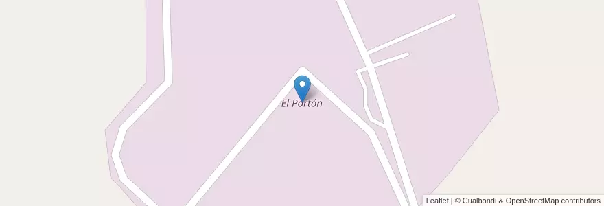 Mapa de ubicacion de El Portón en Argentinië, Chili, Neuquén, Departamento Pehuenches, Buta Ranquil.