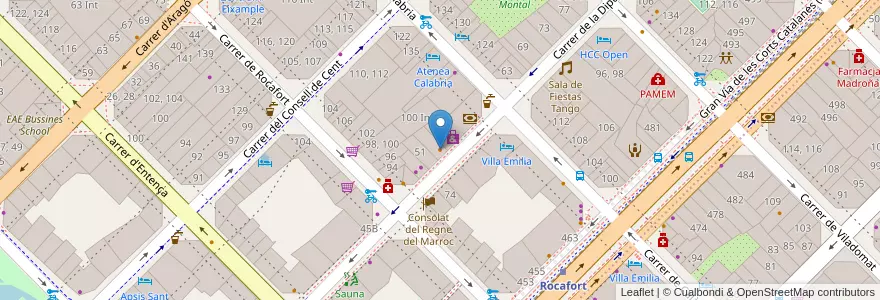 Mapa de ubicacion de El Pozairon en 西班牙, Catalunya, Barcelona, Barcelonès, Barcelona.