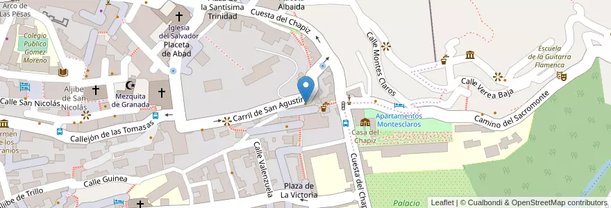 Mapa de ubicacion de El Pozo en 西班牙, 安达鲁西亚, Granada, Comarca De La Vega De Granada, Granada.