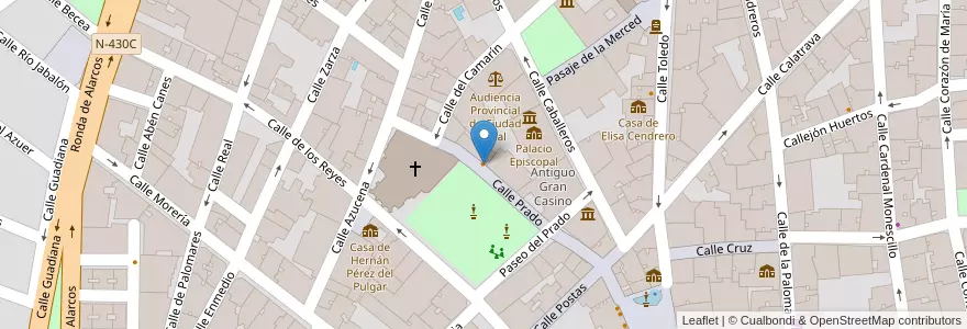 Mapa de ubicacion de El Prado en Spagna, Castilla-La Mancha, Ciudad Real, Campo De Calatrava, Ciudad Real.