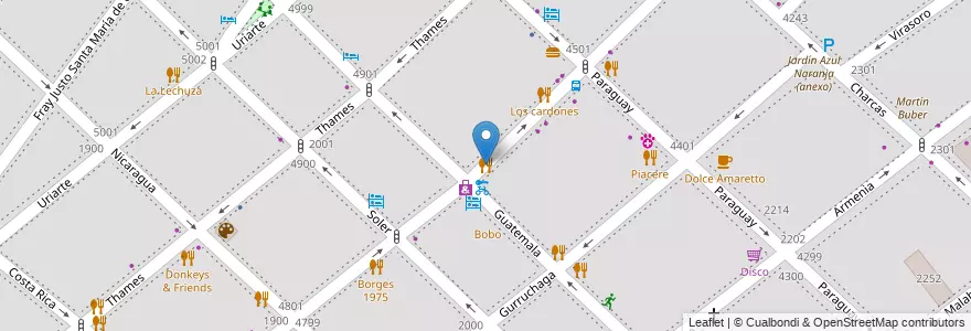 Mapa de ubicacion de El Preferido de Palermo, Palermo en Arjantin, Ciudad Autónoma De Buenos Aires, Buenos Aires, Comuna 14.