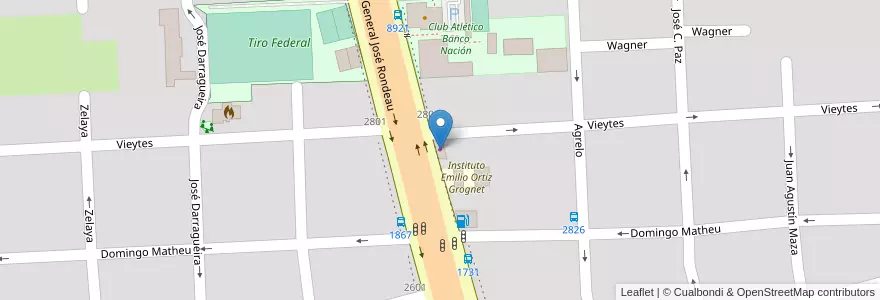 Mapa de ubicacion de El Príncipe en 아르헨티나, Santa Fe, Departamento Rosario, Municipio De Rosario, 로사리오.