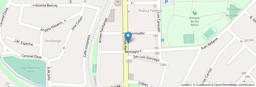 Mapa de ubicacion de El Principito en Argentine, Catamarca, Departamento Capital, Municipio De San Fernando Del Valle De Catamarca, San Fernando Del Valle De Catamarca.