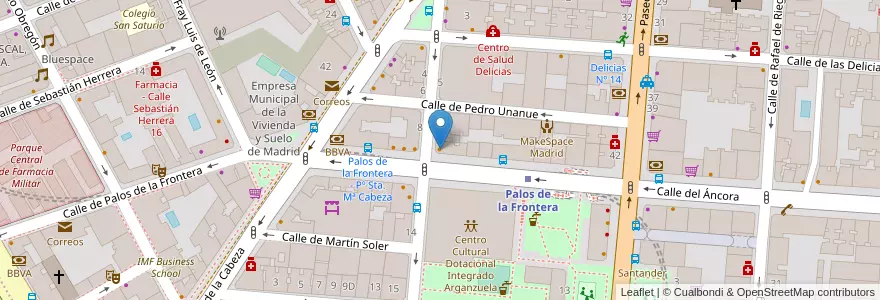 Mapa de ubicacion de El Puchero de mi Abuela en 스페인, Comunidad De Madrid, Comunidad De Madrid, Área Metropolitana De Madrid Y Corredor Del Henares, 마드리드.