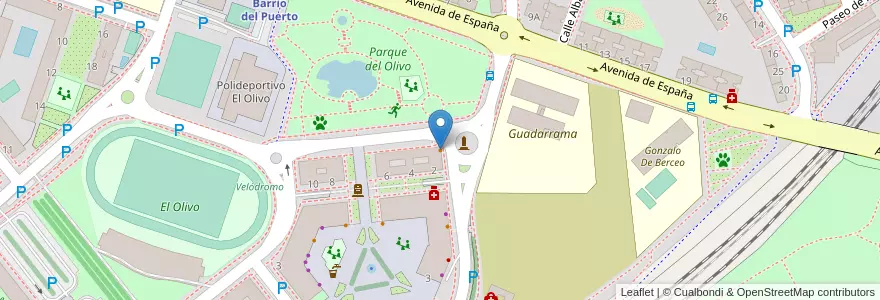 Mapa de ubicacion de El Puerto en Spanje, Comunidad De Madrid, Comunidad De Madrid, Área Metropolitana De Madrid Y Corredor Del Henares, Coslada.