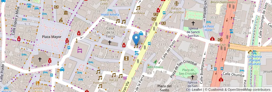 Mapa de ubicacion de El Puerto de Chus en Spain, Castile And León, Salamanca, Campo De Salamanca, Salamanca.