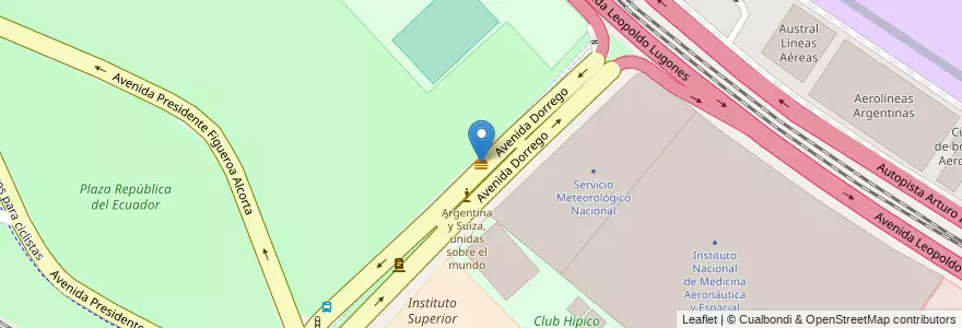 Mapa de ubicacion de El Puestito del Tío, Palermo en الأرجنتين, Ciudad Autónoma De Buenos Aires, Buenos Aires, Comuna 14.