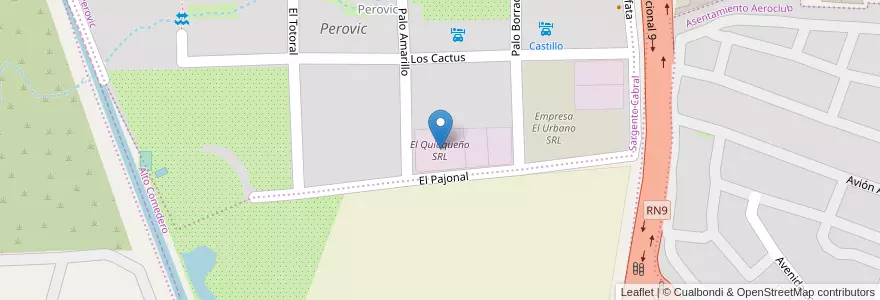 Mapa de ubicacion de El Quiaqueño SRL en Аргентина, Жужуй, Departamento Doctor Manuel Belgrano, Municipio De San Salvador De Jujuy, Alto Comedero.