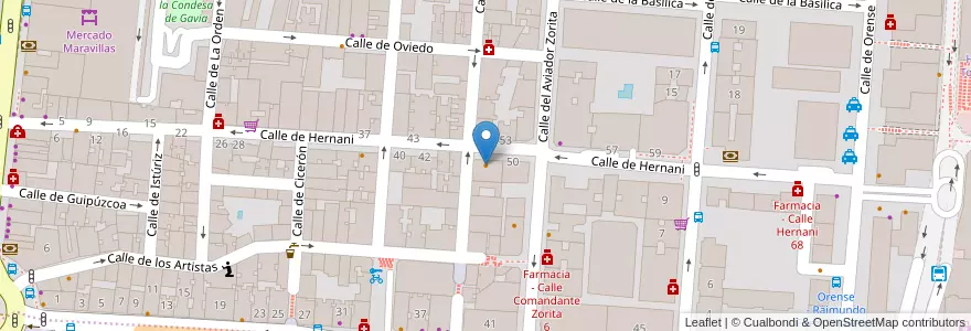 Mapa de ubicacion de El Quinto Vino en Испания, Мадрид, Мадрид, Área Metropolitana De Madrid Y Corredor Del Henares, Мадрид.